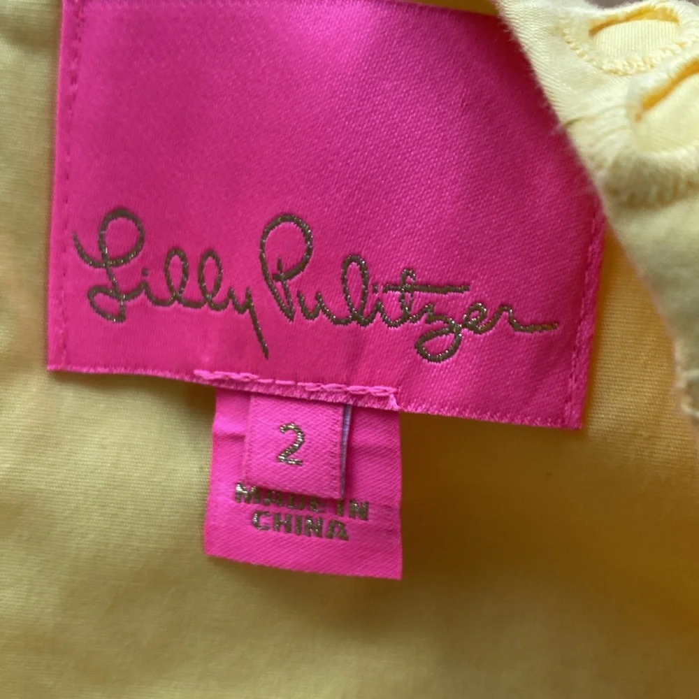 Lilly Pulitzer Yellow Eyelet Dress - Picture 3 of 6